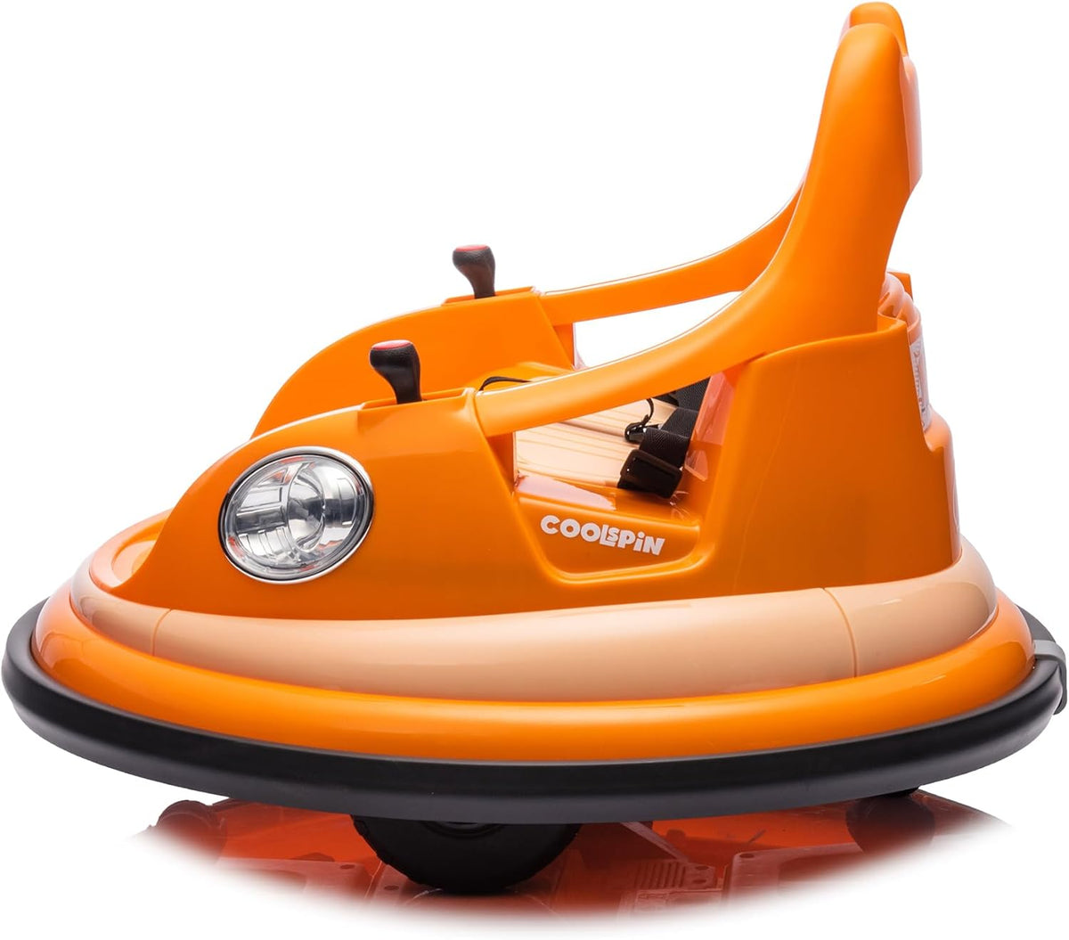 12V Electric Ride-On Bumper Car with Remote Control, Led Lights, 360° Spin, Anti-Collision Padding, Safety Belt Y417617