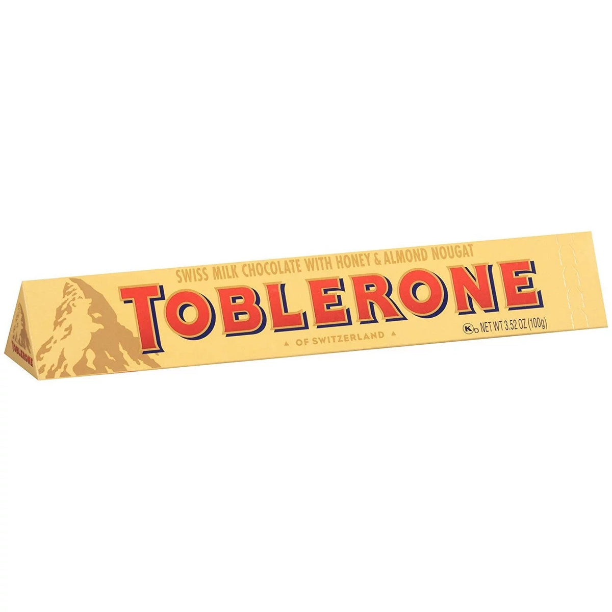 Swiss Milk Chocolate with Honey and Almond Nougat, 100 gram (Pack of 8) O909
