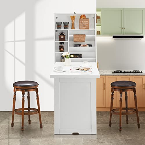 Black Foldable Wall Mounted Table D1138