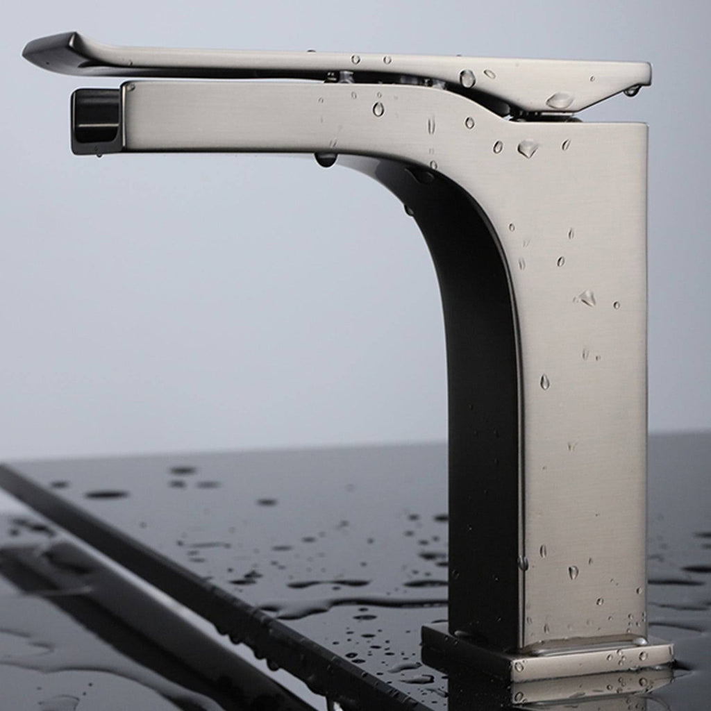Satin Brass Single-Handle Bathroom Faucet C273
