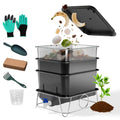 15L 3-Tray Worm Farm Composting Bin with Tool Set K33486