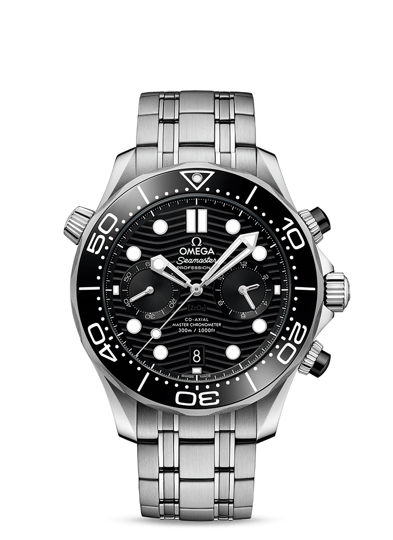Black 44mm Chronograph Diver F360878