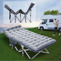 Folding Camping Cot with Thick Mattress, Double Layer Oxford, Carry Bag I187604