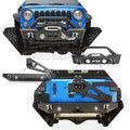 Stubby Front Bumper and Rear Bumper with Tire Carrier Combo T2572