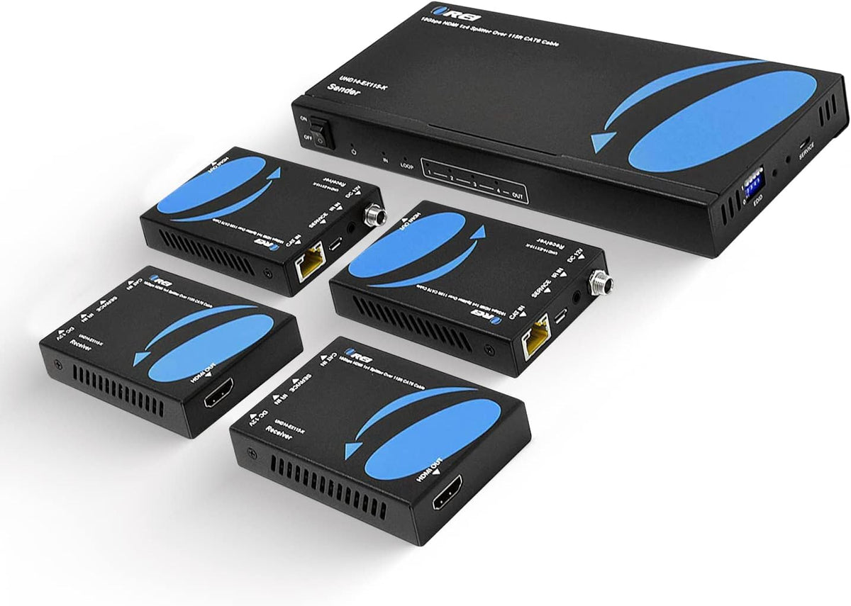1x8 HDMI Extender Splitter 4K@60Hz with IR Remote U81937