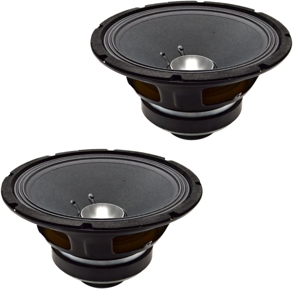 Pair of 10 Inch Coaxial Speakers 250 Watts RMS 8 Ohms A954217