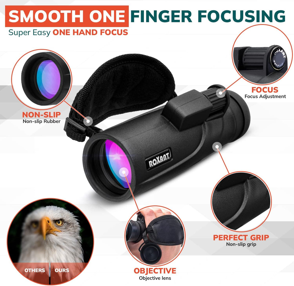 10x42 High Definition Monocular Telescope J4920