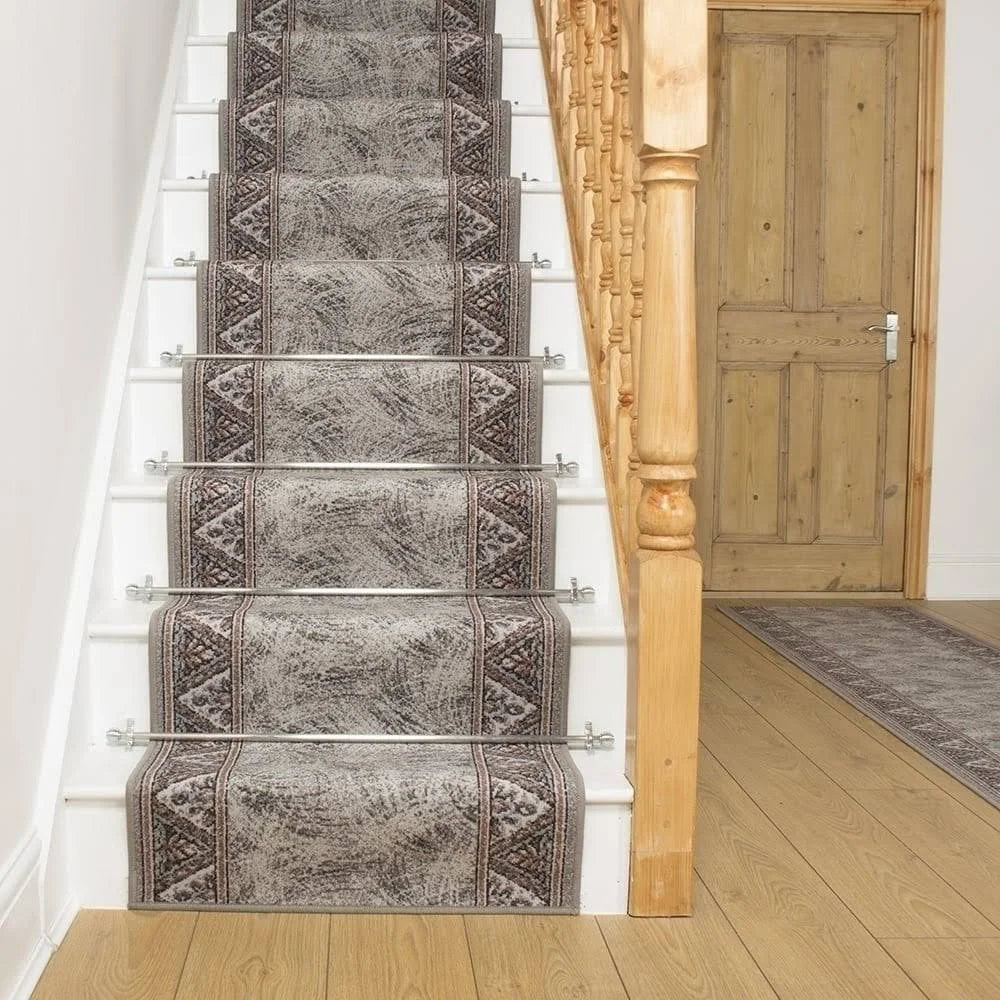 Gray Stair Carpet Runner 16 foot H72453