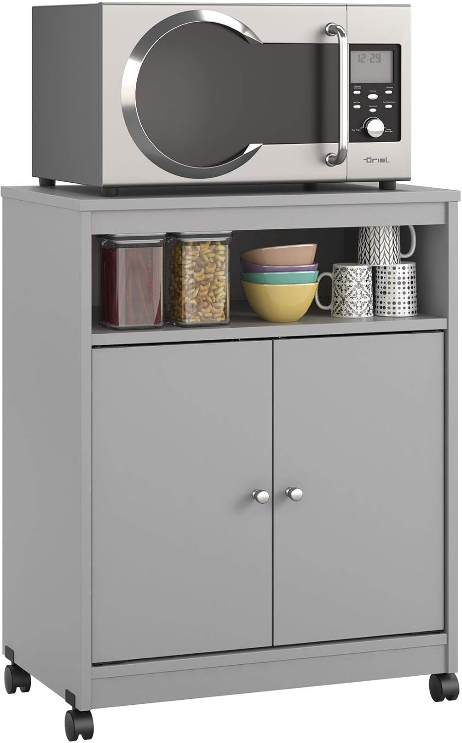 Black Oak Microwave Cart I6182