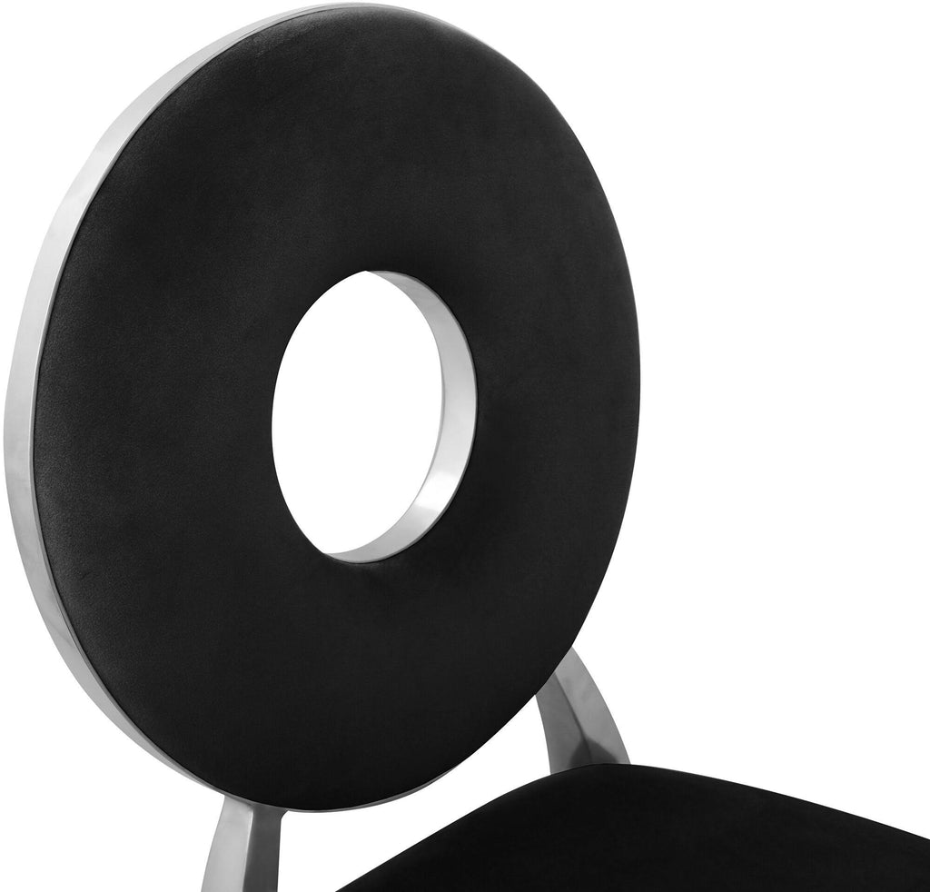 Black Velvet Dining Chair (Set of 2) E181