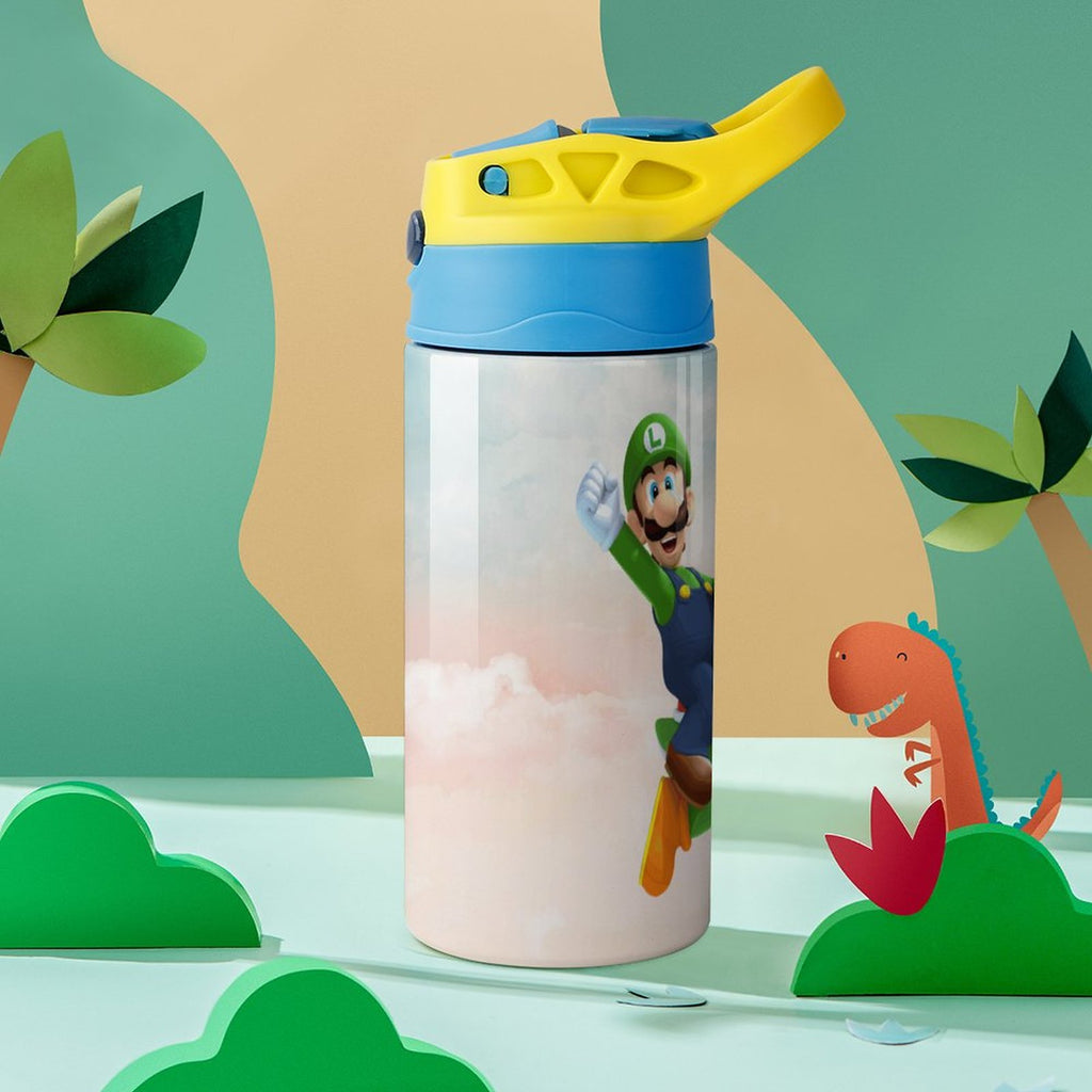 Insulated Water Bottle with Straw Stainless Steel Cup H85272