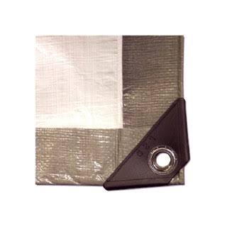 40 ft. x 60 ft. Heavy Duty Gray White Tarp K42277