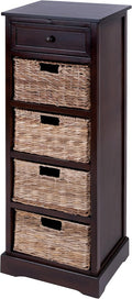 Mastercraft Cabinet with 4-Vertical Wicker Baskets L28195