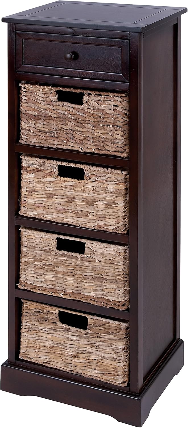 Mastercraft Cabinet with 4-Vertical Wicker Baskets L28195