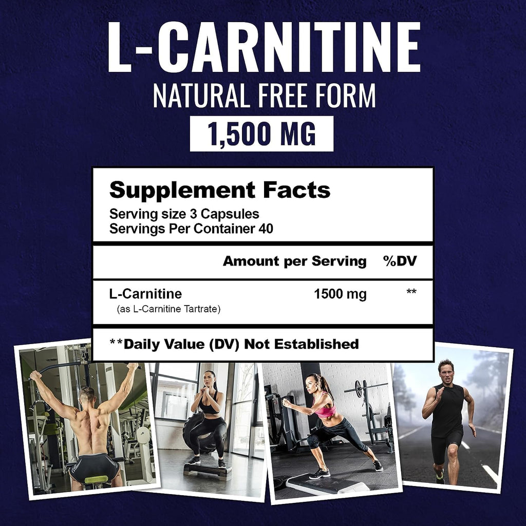 120 Non-GMO L-Carnitine Tartrate Capsules P35231