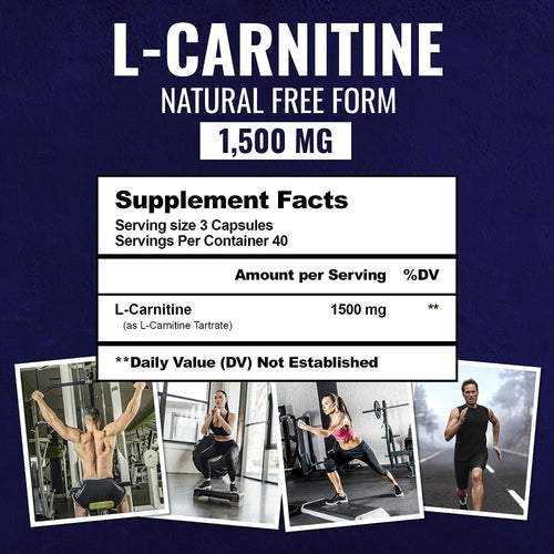 120 Non-GMO L-Carnitine Tartrate Capsules P35231
