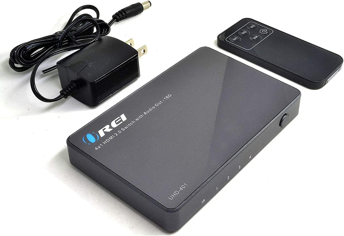 4 X 1 Ultra HD HDMI Switcher with Audio Extractor IR Remote U569