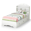 Twin Bookcase Storage Bed V4836