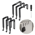 12 Pcs Adjustable Metal Cubicle Wall Hooks with Cross Screwdriver H2016