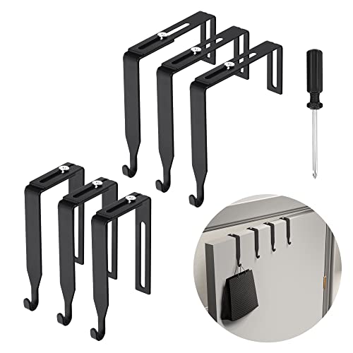 12 Pcs Adjustable Metal Cubicle Wall Hooks with Cross Screwdriver H2016