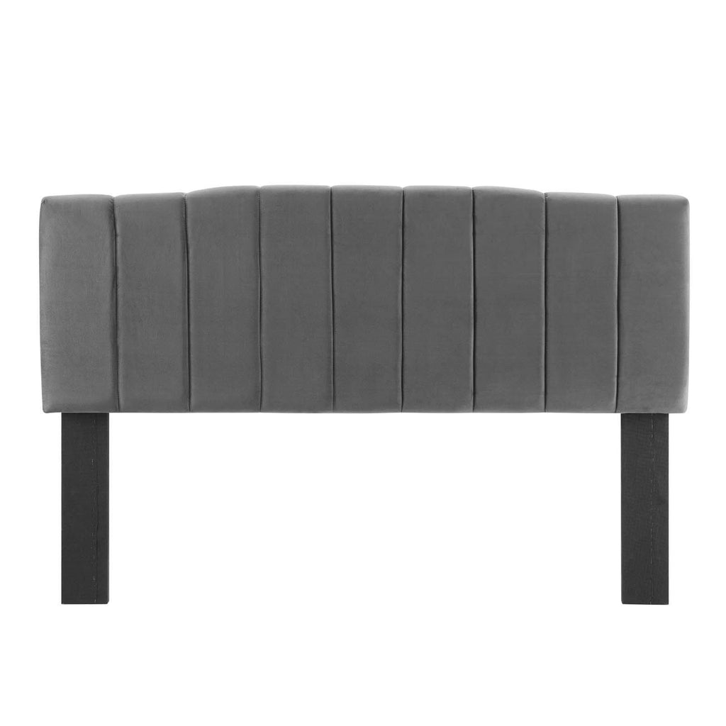 Navy Performance Velvet Full/Queen Headboard F825