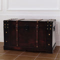 Vintage Chipboard Storage Trunk with Metal Latch B225221