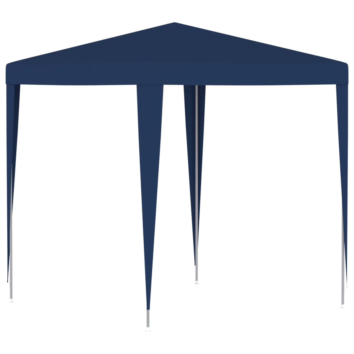 Blue PE Roof Party Tent Gazebo Canopy 6.6ft x 6.6ft x 7.9ft N26263