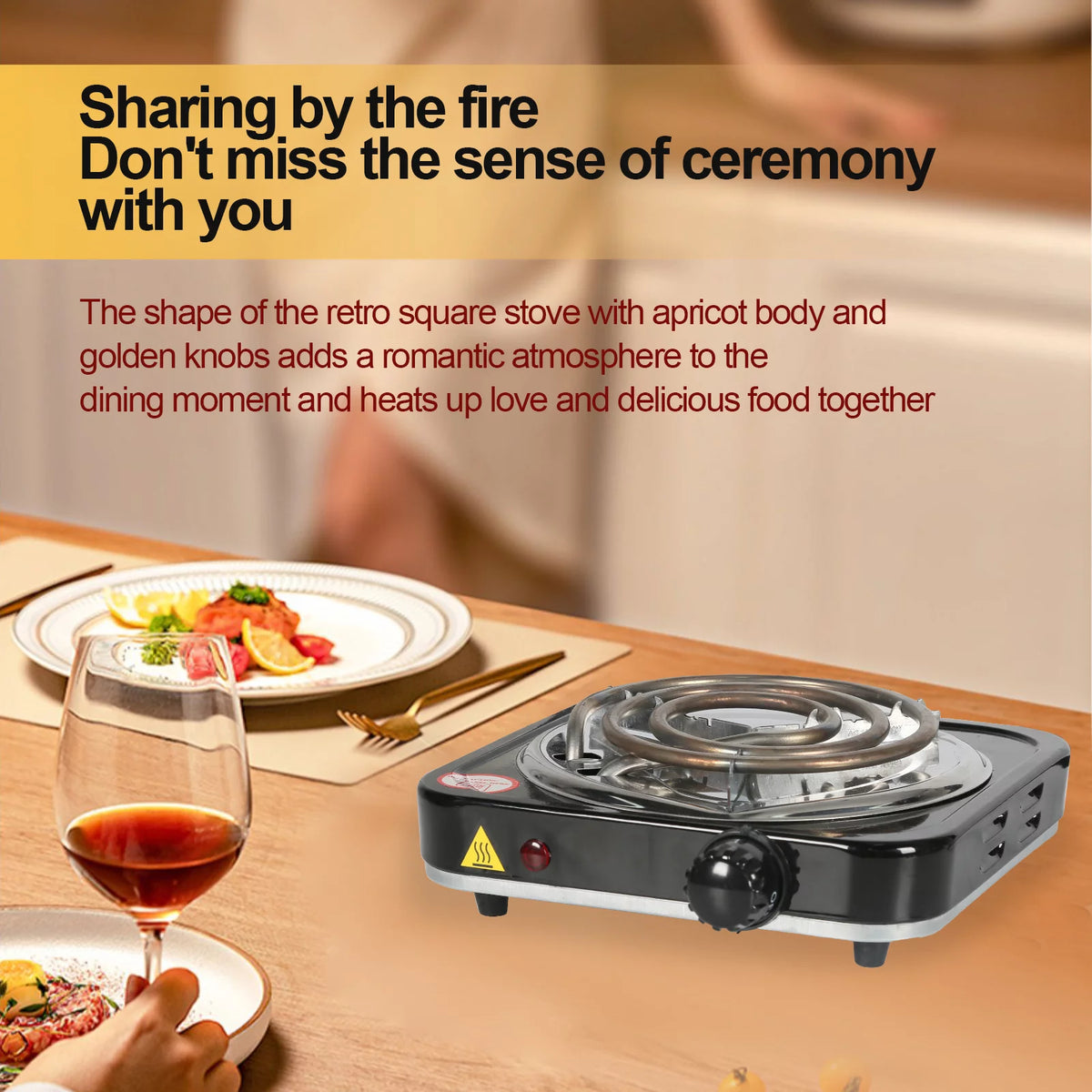 1000W Single Burner Electric Hot Plate W224866