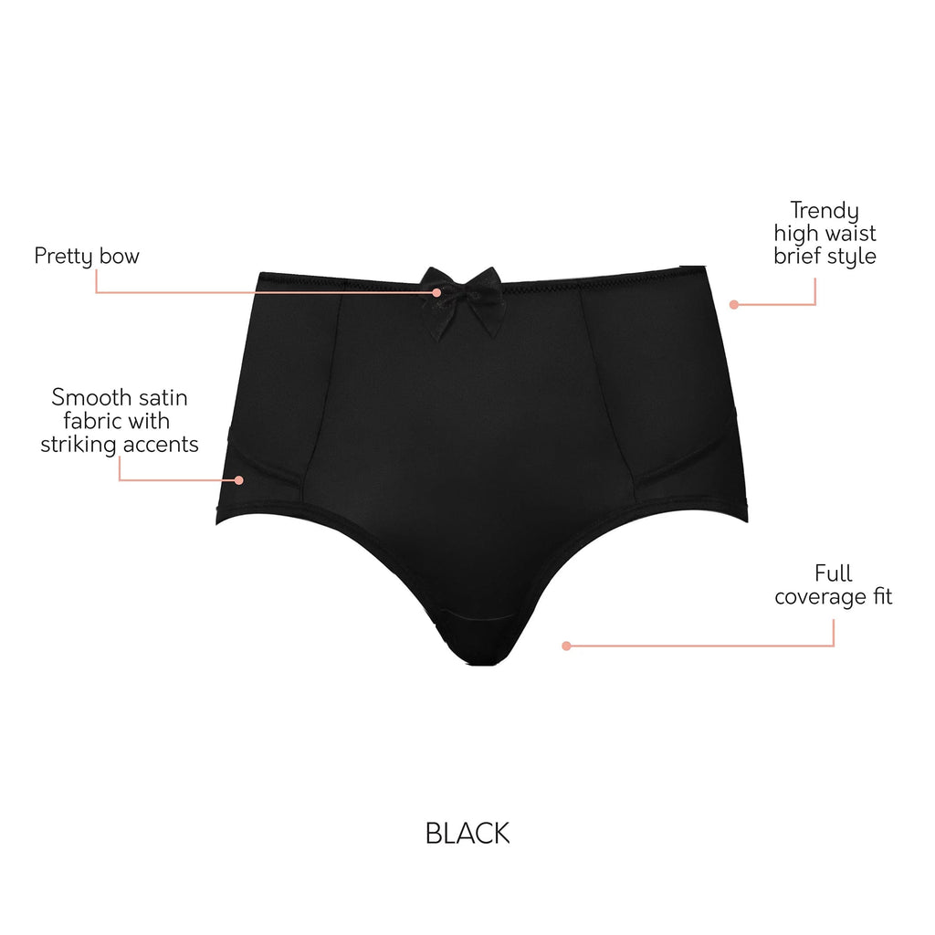 High Waist Brief Black N7538