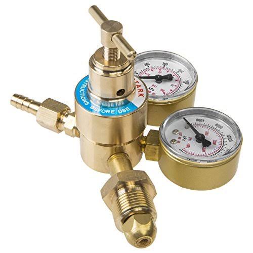 Welding Nitrogen Regulator with Pressure Gauge CGA580 Inlet Connection and 9/16-Inch Outlet Connection X15855