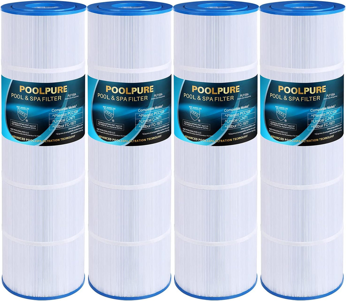 Pack of 4 Pool Filter Cartridge X4234