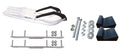 White Snowmobile Skis with Shaper Bars Complete Kit T463