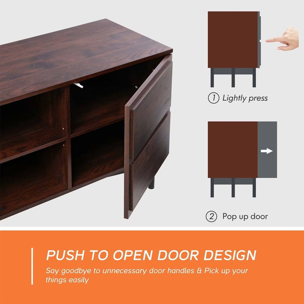 Walnut Media TV Stand O232436