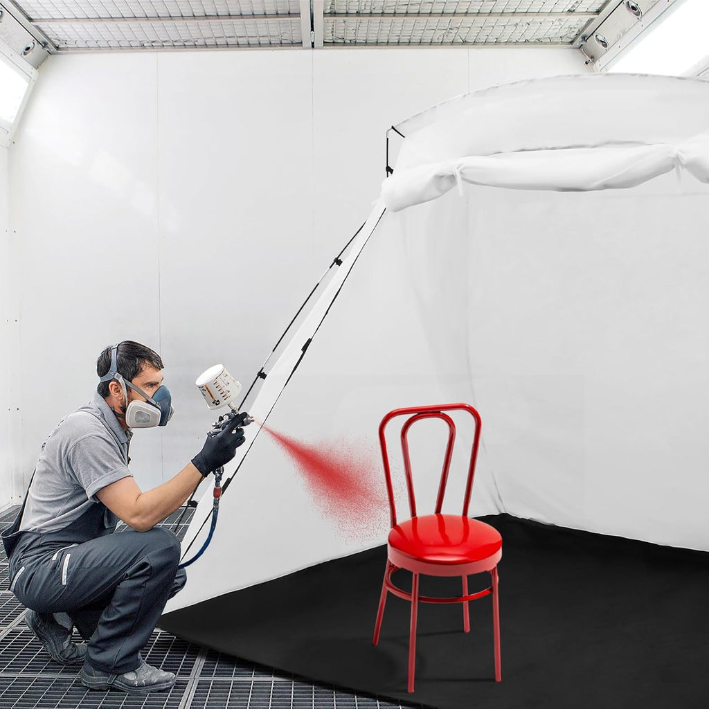 White 8.5 x 6 x 5.5 ft Portable Paint Booth Spray Paint Tent Q97875