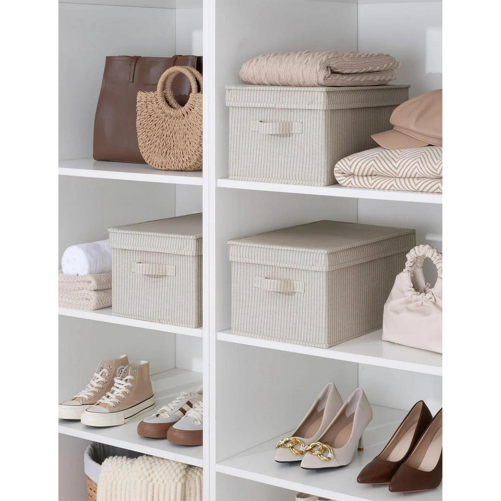 Gray Large 3-Pack Storage Bins with Lid M320