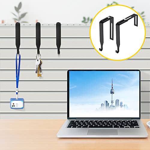 12 Pcs Adjustable Metal Cubicle Wall Hooks with Cross Screwdriver H2016
