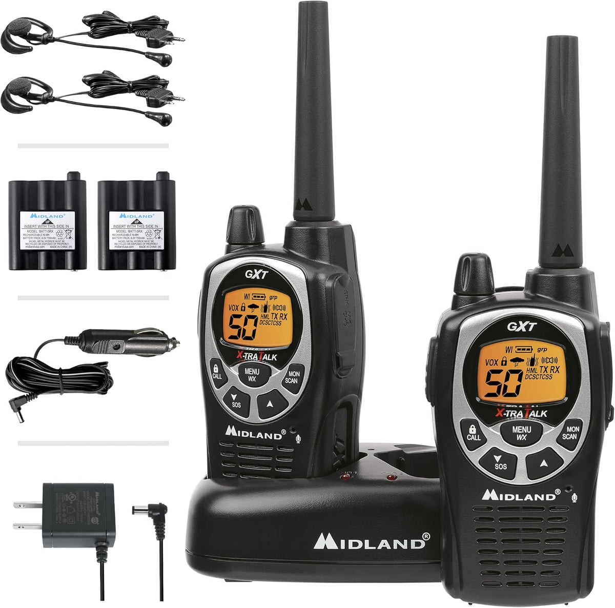 50 Channel Waterproof GMRS Two-Way Radio, Pair Pack Y76237