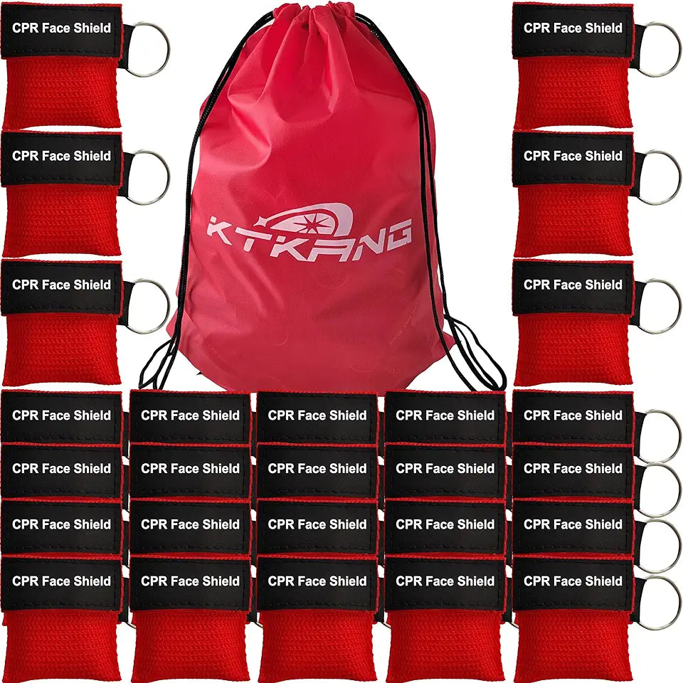Red CPR Barrier with Keychain 100pcs S231815