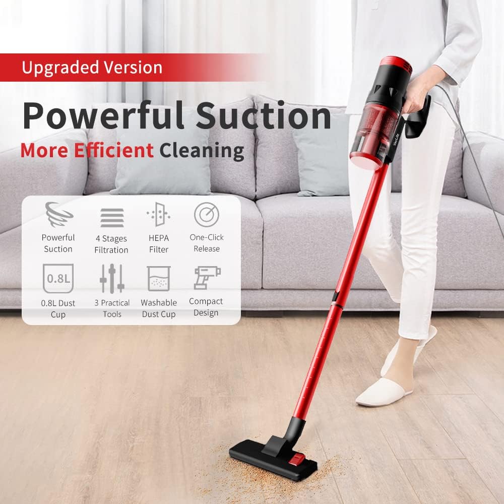 Corded 2 in 1 Stick Vacuum Cleaner with Washable HEPA Filter A16410