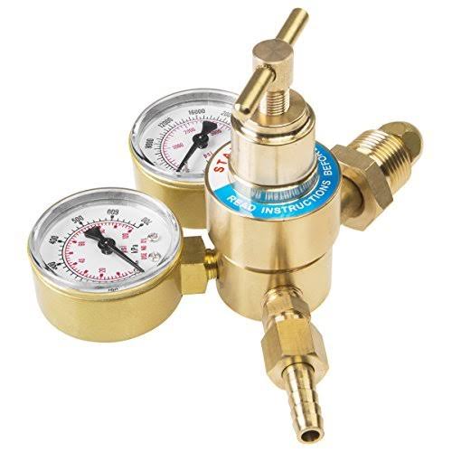 Welding Nitrogen Regulator with Pressure Gauge CGA580 Inlet Connection and 9/16-Inch Outlet Connection X15855