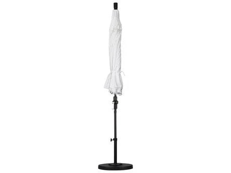 9 Feet Aluminum Market Umbrella Collar Tilt Matted White Olefin Sunset B451156