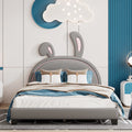 Full PU Leather Upholstered Platform Bed with Wood Frame V9929