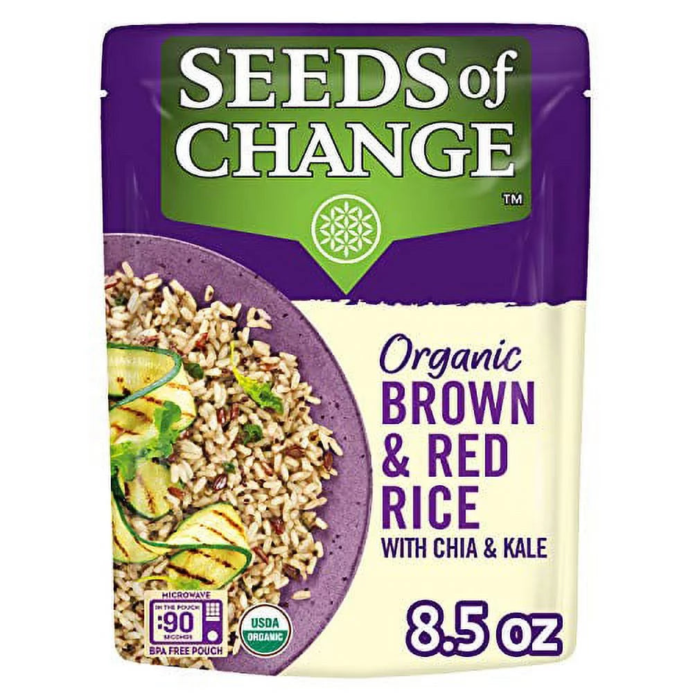 Organic Quinoa, Brown & Red Rice with Flaxseed, 8.5 Ounce Pouches (Pack of 6) Z5038