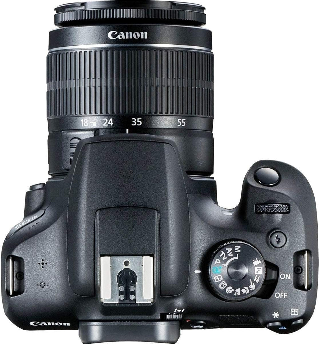 Black DSLR Camera with 18-55mm Lens 64GB Card Extra Battery U756