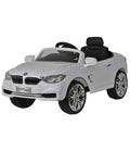 12V White Ride on Car H483
