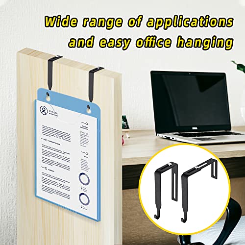 12 Pcs Adjustable Metal Cubicle Wall Hooks with Cross Screwdriver H2016