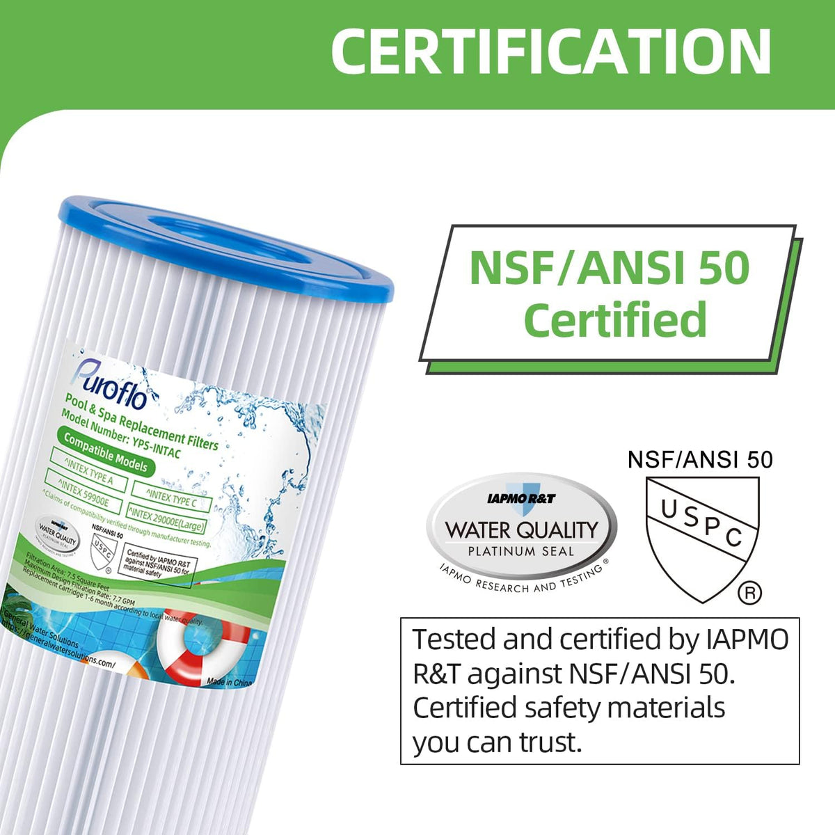 Pool Filter Type A or C 6 Pack U305031