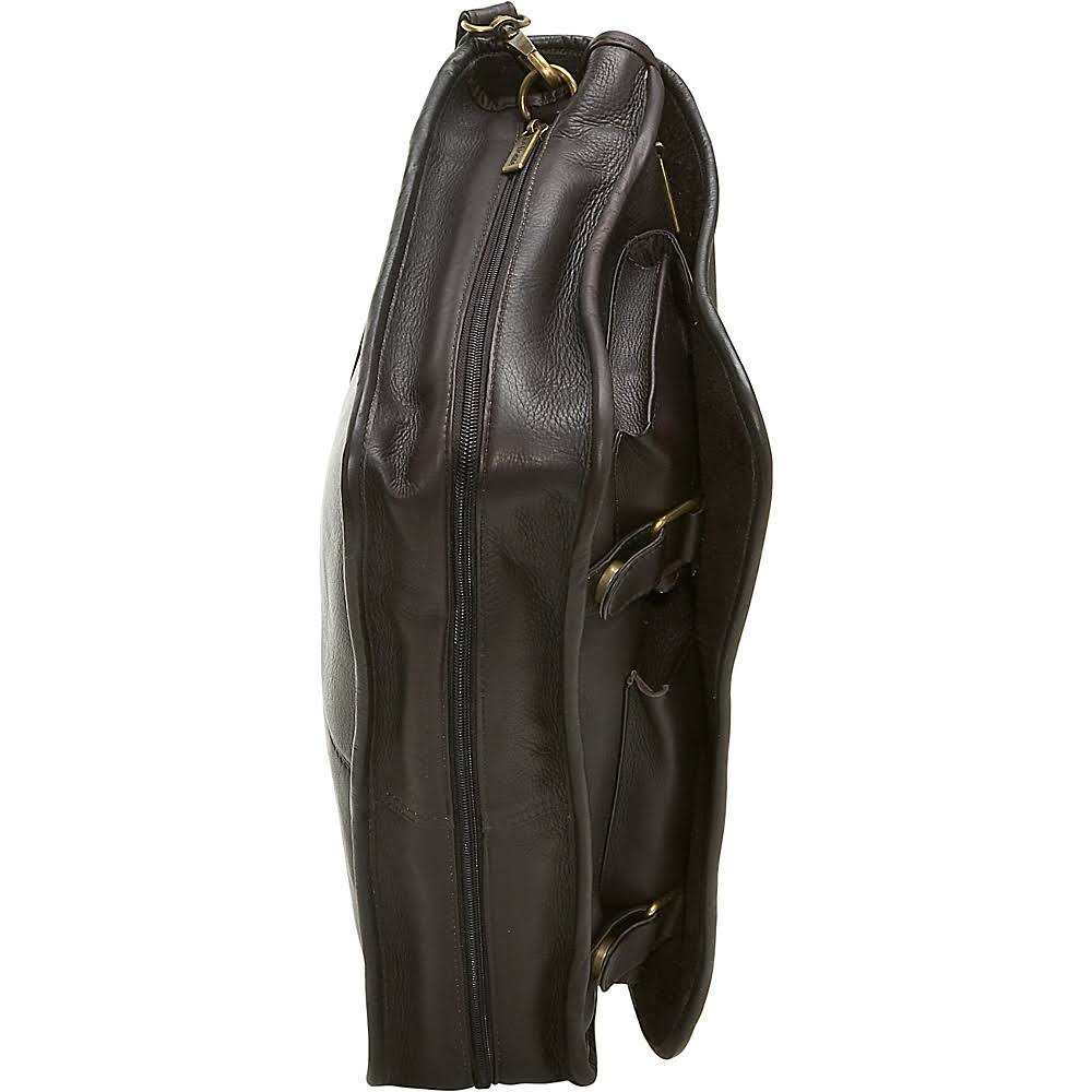 Leather Expandable Messenger J82665