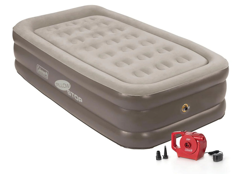 Double-High Airbed with Rechargeable Pump, Twin O104739