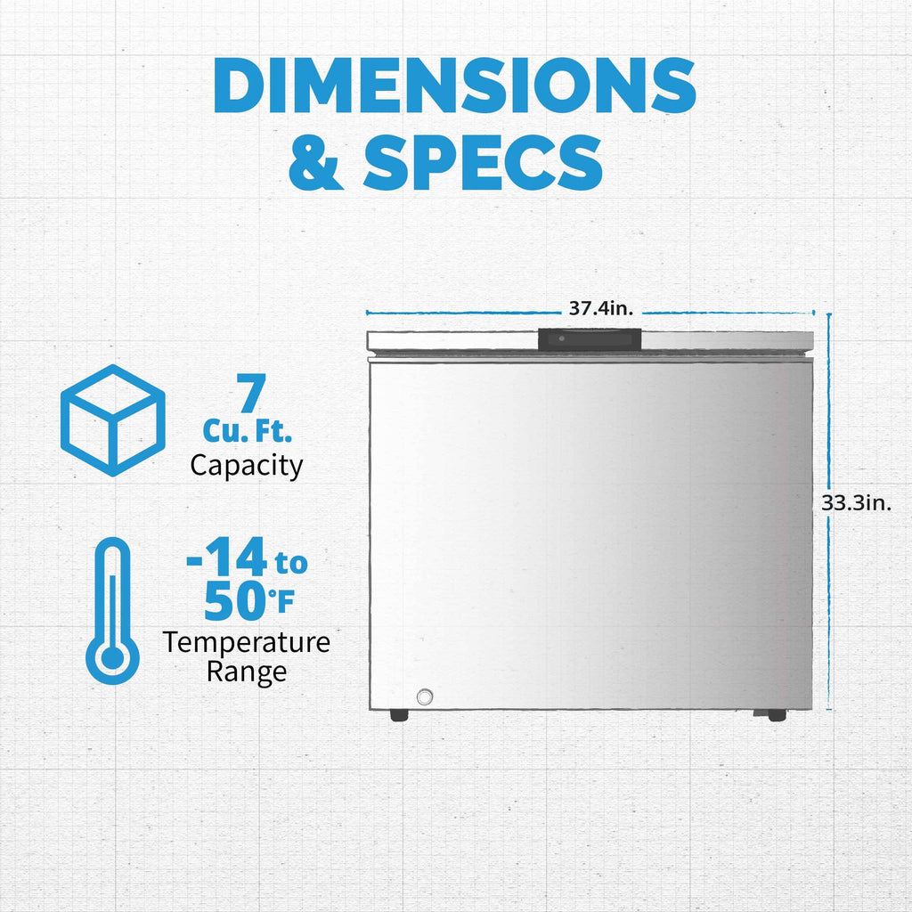 6.7 Cu. Ft. Compact Chest Freezer W16273
